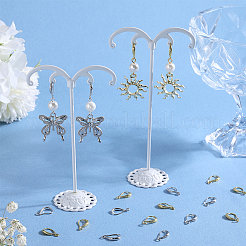 24 пара 2-х цветных латунных крючков для серег&nbsp;KK-SP0001-40