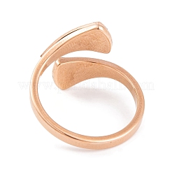 Кольцо-манжета из нержавеющей стали 304 с открытым треугольником для женщин&nbsp;RJEW-C086-19-RG