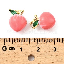 Латунные эмалевые подвески с фруктами&nbsp;KK-M324-04E-G