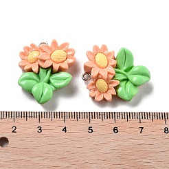 Подвески из непрозрачной смолы на весеннюю тематику&nbsp;X-RESI-R444-04F