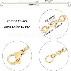 Ожерелья-цепочки из нержавеющей стали 304 унисекс&nbsp;STAS-UN0002-49