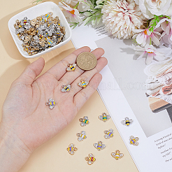 80шт 2 цвета сплава эмаль подвески&nbsp;ENAM-DR0001-11