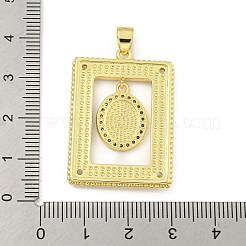 Покрытие стойки латунь микропаве прозрачные подвески из кубического циркония&nbsp;KK-Z053-09G