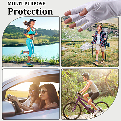 Перчатки без пальцев из полиэстера&nbsp;AJEW-WH20020-189A