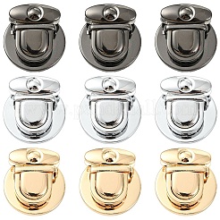 10 шт. застежки-замки для сумок из сплава&nbsp;FIND-YW0010-92B