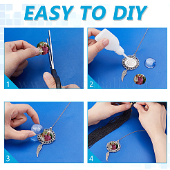 9 шт. подвеска из латунной цепи и броши из нержавеющей стали&nbsp;HJEW-GA00052-02