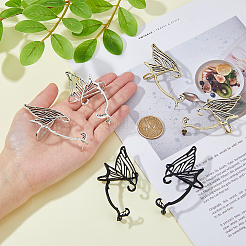 6 шт. 6 стиля серьги-гвоздики из сплава в форме крыльев бабочки&nbsp;EJEW-FI0002-98