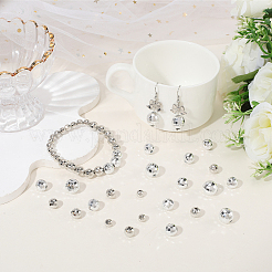 280 шт. 4 стиля граненые круглые позолоченные акриловые бусины&nbsp;PACR-PA0001-07