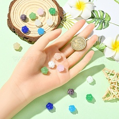 18шт 9 цвета прозрачные стеклянные бусины&nbsp;GLAA-YW0005-16