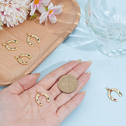 5шт латунные подвески с микропаве и кубическим цирконием&nbsp;KK-ME0003-81