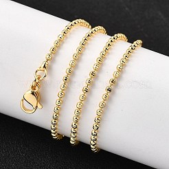 Ожерелья из круглой латунной цепочки толщиной 2 мм&nbsp;NJEW-M108-19G