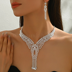 Комплекты из серег и ожерелий с полыми кисточками из сплава для женщин&nbsp;WZ7868