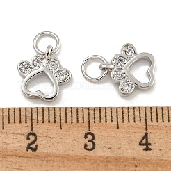 Покрытие стойки латунь микропаве прозрачные кубические циркониевые подвески&nbsp;KK-U030-07P