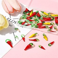 60 шт. 6 стиля подвески ручной работы в технике лэмпворк на осеннюю тематику&nbsp;LAMP-FS0001-48