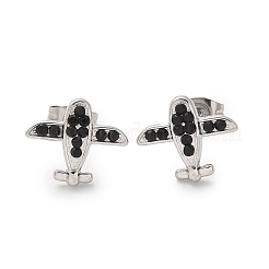 Серьги-гвоздики из нержавеющей стали 304&nbsp;EJEW-F361-09P