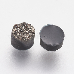 Смола имитация друзы кварцевые кабошоны&nbsp;RESI-E013-02-4mm