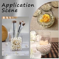 150 шт. 3 стиля АБС пластик имитация жемчуга круглые бусины&nbsp;KY-SP0001-62