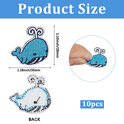 10 шт. Компьютеризированная вышивка ткань утюгом / пришить патчи&nbsp;PATC-CY0001-45A