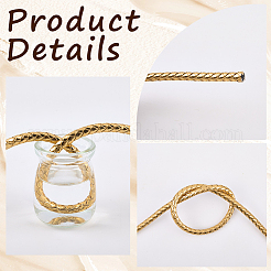 5 м плетеный круглый шнур из искусственной кожи для украшений&nbsp;OCOR-GF0004-96B-03