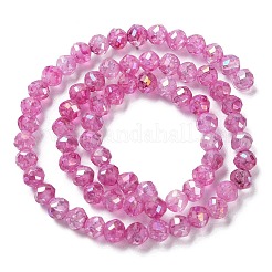 Прозрачные стеклянные бусины гальваническим пряди&nbsp;EGLA-F160-02D