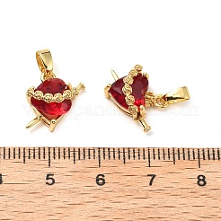 Латунные микро проложить кубического циркония подвески&nbsp;KK-G533-09G