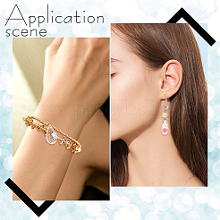 40 шт. Прозрачные стеклянные бусины&nbsp;GLAA-BBC0001-07B-02