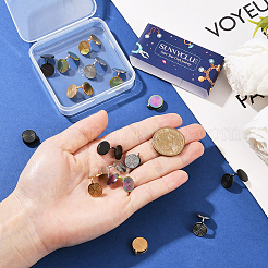 16 шт. 4-х цветные серьги-манжеты из нержавеющей стали 304 Vortex&nbsp;EJEW-SC0001-86