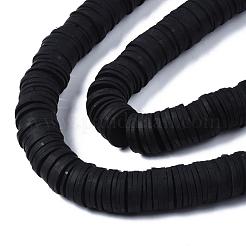 Плоские круглые бусины из глины ручной работы полимерные&nbsp;CLAY-R067-12mm-42