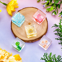 5 шт. 5-цветный кубический магнит на холодильник из смолы&nbsp;FIND-TA0005-87