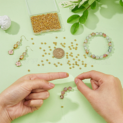 600 шт. бусины-разделители в виде маргариток из сплава&nbsp;FIND-DC0005-31G