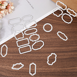 Тема рамки этикетки трафареты для резки углеродистой стали&nbsp;DIY-WH20007-66