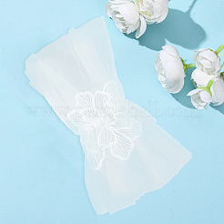 Нарукавники из полиэстерового кружева для невесты&nbsp;AJEW-WH20120-24B