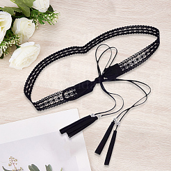 Ремни-цепочки с кисточками из искусственной кожи в стиле бохо AJEW-WH20033-096AS-B