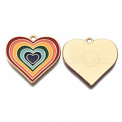 Подвески из эмали и сплава&nbsp;LS-ENAM-T011-110A-NR