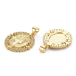 Латунные микро проложить кубического циркония подвески&nbsp;KK-Q252-063-NF