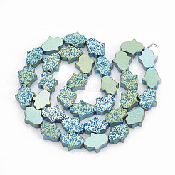 Гальванизировать немагнитных синтетический гематит бисер пряди&nbsp;G-N0321-09E