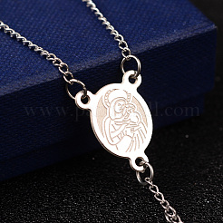 Не тускнеющие четки из нержавеющей стали 201&nbsp;X-NJEW-L427-22P