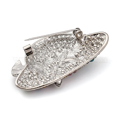 Шляпа сплав цветная брошь со стразами&nbsp;JEWB-Q045-04P-02