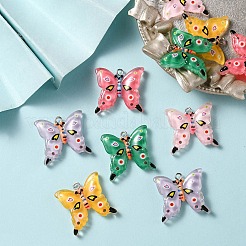 10шт 5 цвета подвески из полупрозрачной смолы&nbsp;RESI-YW0001-33