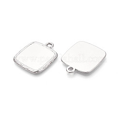 Оправы для подвесок из нержавеющей стали 304 в виде кабошонов&nbsp;STAS-N108-74P