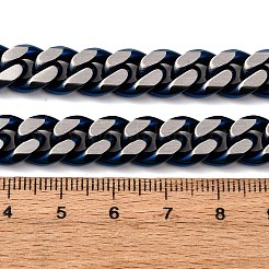 Ожерелья из кубинской цепочки из нержавеющей стали 304 толщиной 10 мм&nbsp;NJEW-C099-04A-01