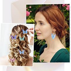 100 шт. 10-х цветный градиентный цветной 2-слойный фибровый тюль с украшениями&nbsp;FIND-SC0005-81