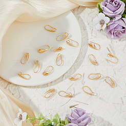 20 шт латунные серьги крючки&nbsp;KK-FH0007-17G