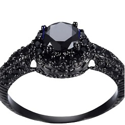 Плоские круглые латунные кольца со стразами&nbsp;FS-WG232E0-02