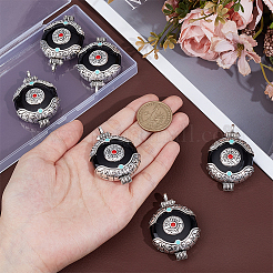 6 шт. подвески из цинкового сплава в этническом стиле с соединительной смолой&nbsp;FIND-PH0028-05D