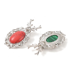 Подвески из синтетического смешанного драгоценного камня&nbsp;G-A226-02P-B