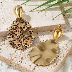 Серьги-гвоздики из нержавеющей стали 304 с эмалью&nbsp;EJEW-Z084-15G-05