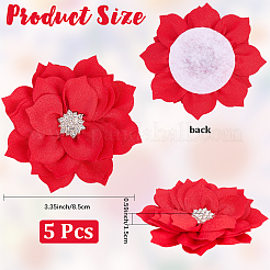 Аксессуары для украшений из полиэстера и стразов&nbsp;DIY-WH20063-015B