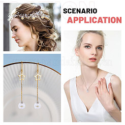 10 шт. подвески из прозрачного стекла с резьбой&nbsp;GLAA-CA0001-61