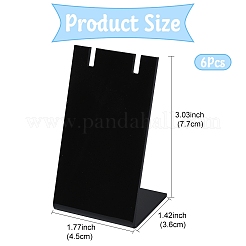 6 шт. акриловые подставки для сережек в форме буквы L&nbsp;EDIS-YW0001-08A